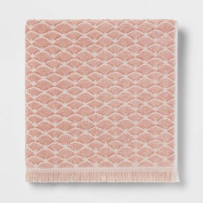 Scallop Towel Clay Pink