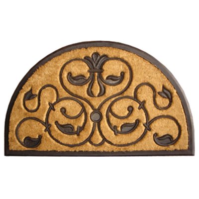 Imports Decor  &apos;&apos; &apos;&apos; Twisted Leaves Design Rubber Coir Doormats  Attractive Floor Mats