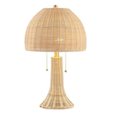 22 LE Rustic Iron Table Lamp Natural/Brass